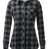 Womens Soft Knitted Shirts Stretchy Roll Up Long Sleeve Dressy Casual Button Down Shirt Work Blouse Tops