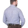 German Blue Plaid Lederhosen Longsleeve/Shortsleeve Button Down Shirt