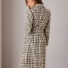 Trench Coat for Women 2024 Winter Coat Notch Lapel Double Breasted Thick A Line Pea Coat Jacket with Pockets