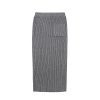 Women's Turtleneck 2 Piece Outfits Ribbed Knit Sweater Midi Pencil Skirt Set