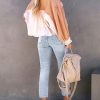 Women's Cropped Waffle Knit Jacket Boyfriend Button Down Shirt Shacket Tops