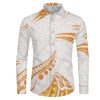 Polynesian Puletasi Samoan Traditional Matching Couples Womens Bodycon Pencil Dress Hawaiian Dress Shirt