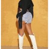 Women's Fringe Trim Long Sleeve Blouse Button Down Twist Crop Tops Western Cowgirl Outfit Clubwear