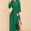 Women's Casual Long Sleeve Button Down Shirt Dress Elegant Pleated Flowy Swing Maxi Dress