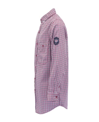 FR Shirts Flame Resistant NFPA2112/CAT2 6.5oz Light Weight Printed Fire Retardant Plaid Shirt