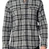 Men's Button Down Regular Fit Long Sleeve Plaid Flannel Casual Shirts - Multi Packs
