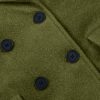 Women Oversized Long Winter Coats Warm Wool Blend Pea Trench Coat Overcoat
