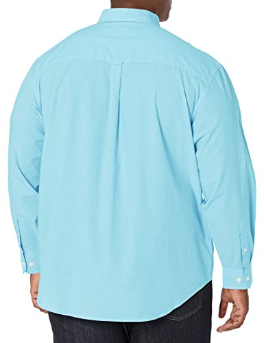 Men's Big and Tall Button Down Long Sleeve Stretch Performance Solid Shirt