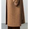 Womens Pea Coats Fall Long Trench Coat Double Breasted Button Down Lapel Belted Peacoat