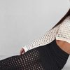 Womens Sexy Eyelet Crochet Knit Ankle Length Long Pencil Straight Skirts