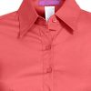 Womens Basic Solid Work Office Tailored Long Sleeve Button Down Daily Shirt (S-3XL)