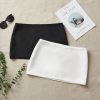 Women's 2 Pack Mini Skirt with Shorts Zip Up Micro Skort Pencil Skirts