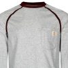 FR Shirts for Men Crew Neck Long Sleeve 5.5oz Light Weight Flame Resistant/Fire Retardant Clothing Shirt