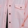 Denim Shirt Women Chambray Jean Western Shirts Long Sleeve Button Down Tops