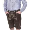 German Blue Plaid Lederhosen Longsleeve/Shortsleeve Button Down Shirt