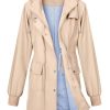 Rain Jackets For Women Waterproof Rain Coats with Hood Lightweight Windbreaker Outdoor Womens Raincoats