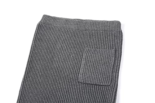 Women's Turtleneck 2 Piece Outfits Ribbed Knit Sweater Midi Pencil Skirt Set