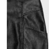 Black PU Short Skirt Women High Waist Occupation Work Pencil Skirt Female Leather Skirt