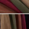 Womens Corduroy Mini Skirt Casual High Waisted Side Slit A-line Bodycon Work Pencil Skirts with Shorts