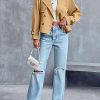 Women Crop Double Breasted Trench Coat Raglan Sleeve Work Office Cropped Jacket With Pockets