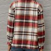 Womens Casual Flannel Plaid Shirts Shacket Jacket Oversized Fall Coat Long Sleeve Shirts Button Down Blouse Tops Outfits