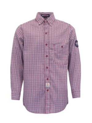 FR Shirts Flame Resistant NFPA2112/CAT2 6.5oz Light Weight Printed Fire Retardant Plaid Shirt