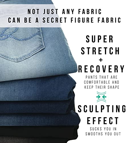 Women’s Ease into Comfort Pull-On Stretch Denim Skirt – Soft Jean Fabric, Flattering Slim Fit, All-Day Comfort