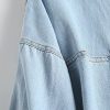 Women Denim Jacket Shacket Long Sleeve Oversize Boyfriend Jean Jacket Shirt