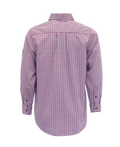 FR Shirts Flame Resistant NFPA2112/CAT2 6.5oz Light Weight Printed Fire Retardant Plaid Shirt
