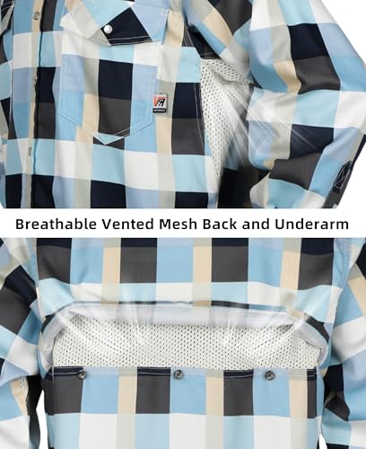 FR Shirts for Summer Pearl Snaps Breathable Vented Mesh Back and Underarm Lightweight Flame Resistant Welding Shirt