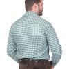 German Green Lederhosen Button Down Longsleeve/Shortsleeve Shirt