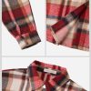 Womens Casual Flannel Plaid Shirts Shacket Jacket Oversized Fall Coat Long Sleeve Shirts Button Down Blouse Tops Outfits