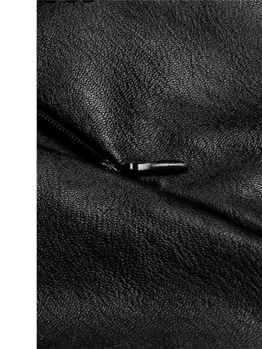 Black PU Short Skirt Women High Waist Occupation Work Pencil Skirt Female Leather Skirt