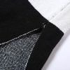 Women High Waist Plaid Elastic Long Skirts Side Split Knit Bodycon Midi Skirt
