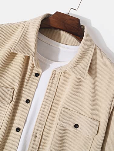 Mens Plaid Shirt,Long Sleeves,Classic Flannel Shirt Button Down Shirt Jacket Tops