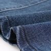 Women's Denim Skirt High Waist Slit Hem Stretch Bodycon Pencil Skirt Knee Length Jean Skirts