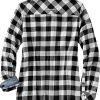 Women's Long Sleeve Plaid Flannel Button Up Shirt 100% Cotton