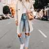 Women's Winter Wool Coat Mid-Long Notch Lapel Single Breasted Peacoat Casual Trench Coats Outwear