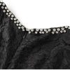 Women’s Dresses Beading Bow Detail Summer Lace Casual Skirt Crewneck Style Pencil Silhouette Hit Color Dress
