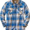 Men's Western Flannel Shirt Button Up Brushed Cotton