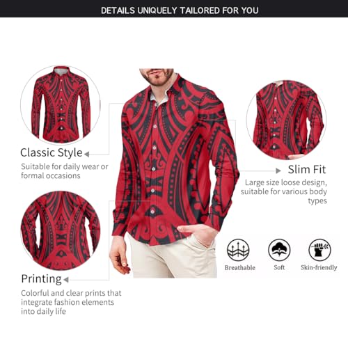Polynesian Puletasi Samoan Traditional Matching Couples Womens Bodycon Pencil Dress Hawaiian Dress Shirt