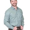German Green Lederhosen Button Down Longsleeve/Shortsleeve Shirt