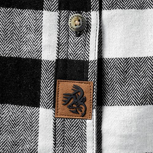 Women's Long Sleeve Plaid Flannel Button Up Shirt 100% Cotton