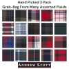 Men's Button Down Regular Fit Long Sleeve Plaid Flannel Casual Shirts - Multi Packs